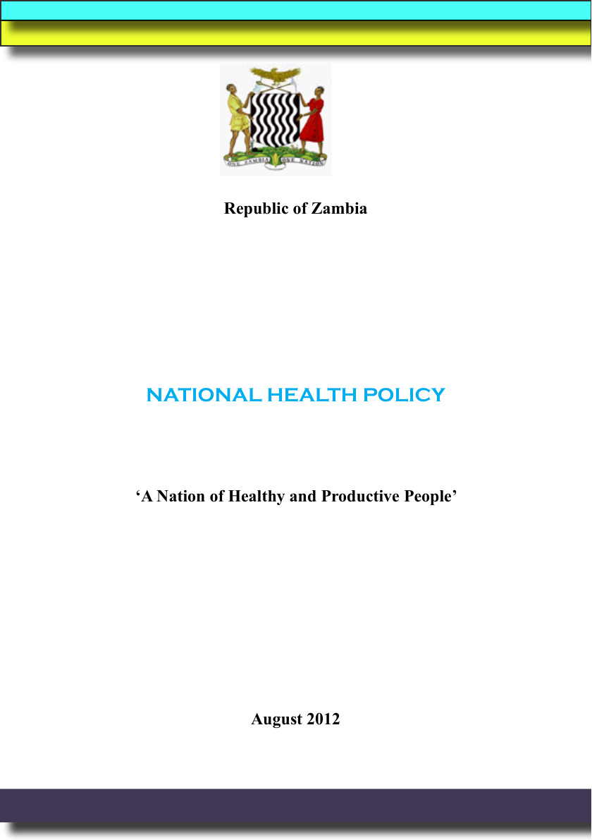 National Health Policy: A Nation of Healthy and Productive People cover