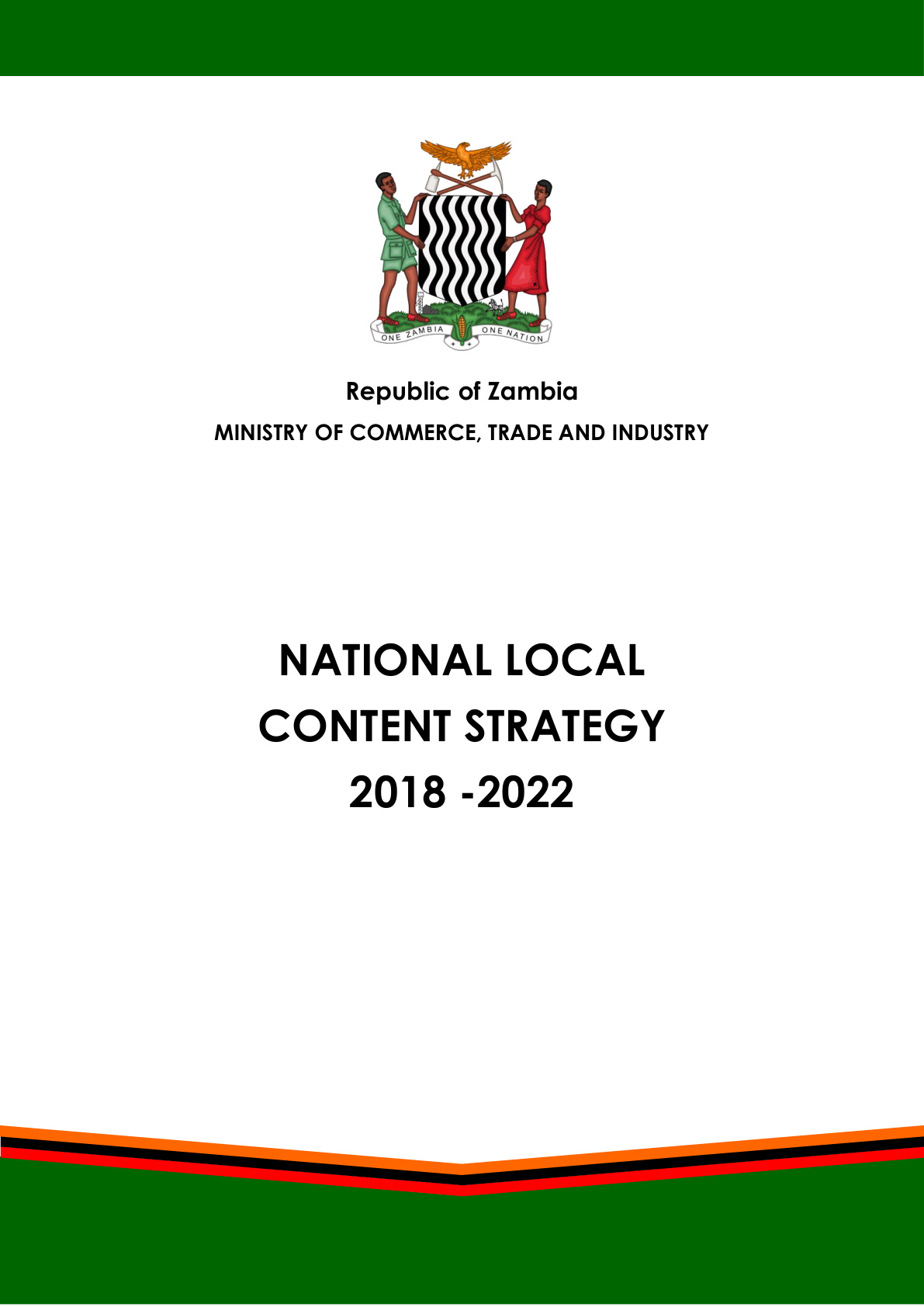 National Local Content Strategy 2018–2022 cover