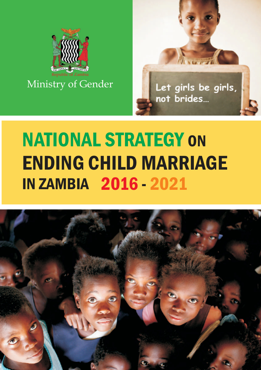 National Strategy on Ending Child Marriage in Zambia 2016–2021 cover
