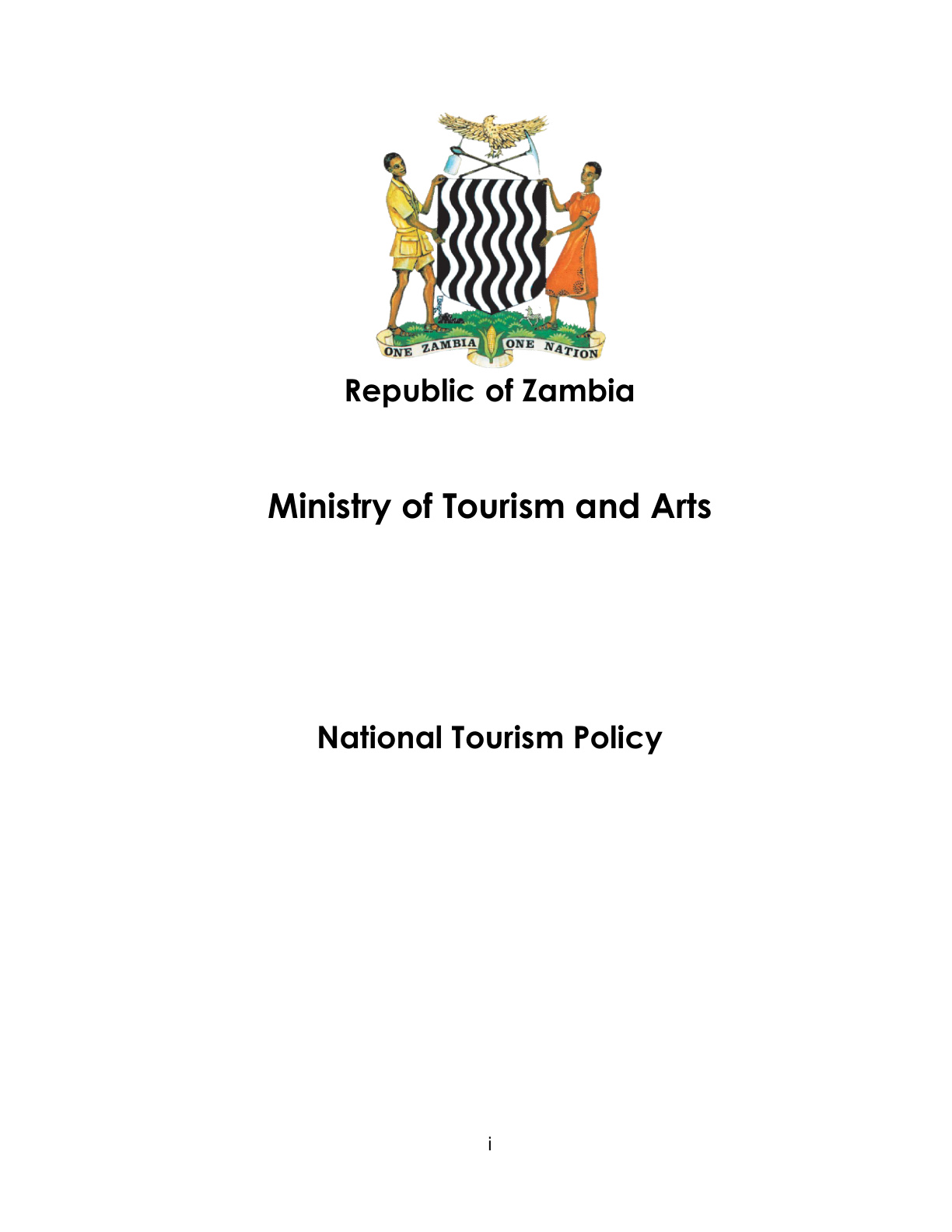National Tourism Policy cover