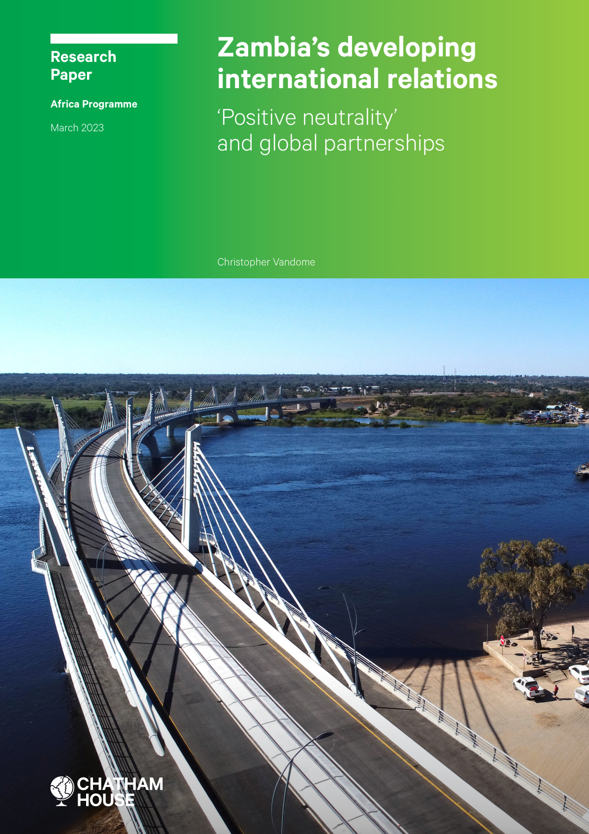 Zambia’s developing international relations: ‘Positive neutrality’ and global partnerships cover