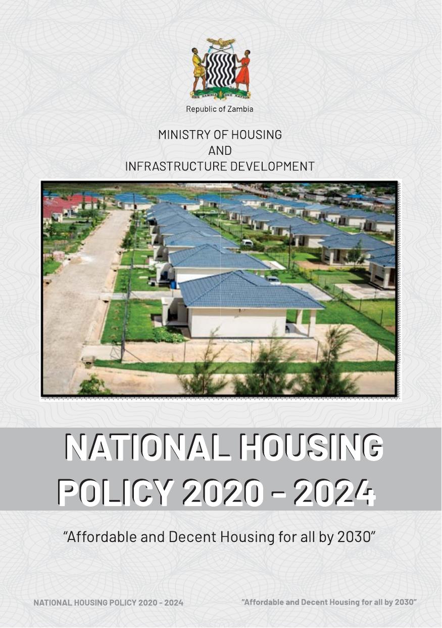 National Housing Policy 2020-2024 cover