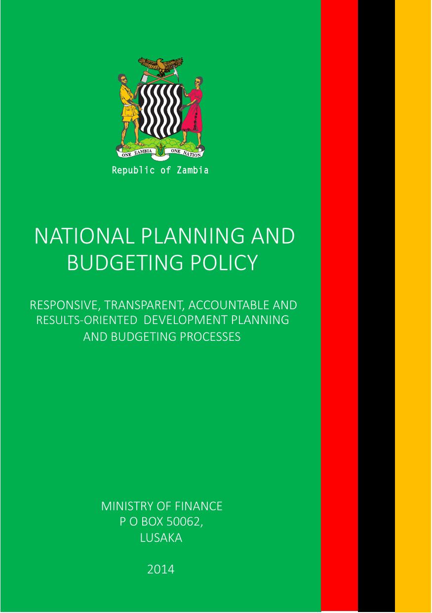 National Planning and Budgeting Policy 2014 cover