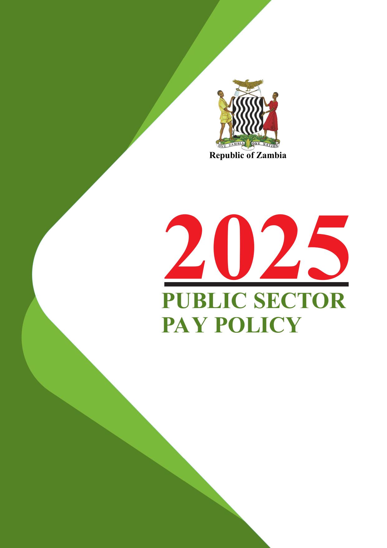 Public Sector Pay Policy 2025 cover