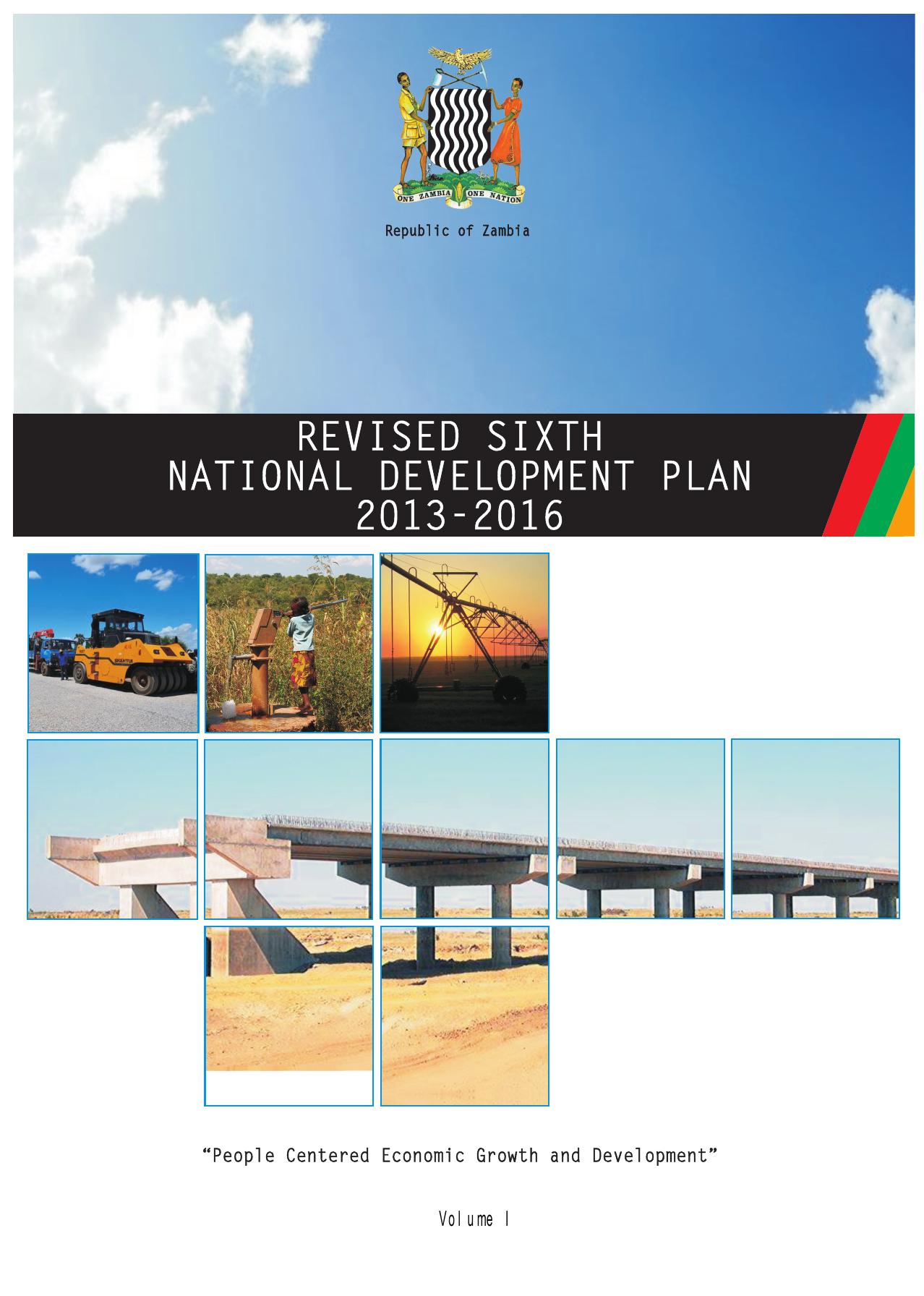 Revised Sixth National Development Plan 2013-2016 cover